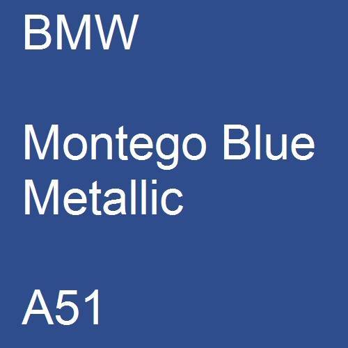 BMW, Montego Blue Metallic, A51.